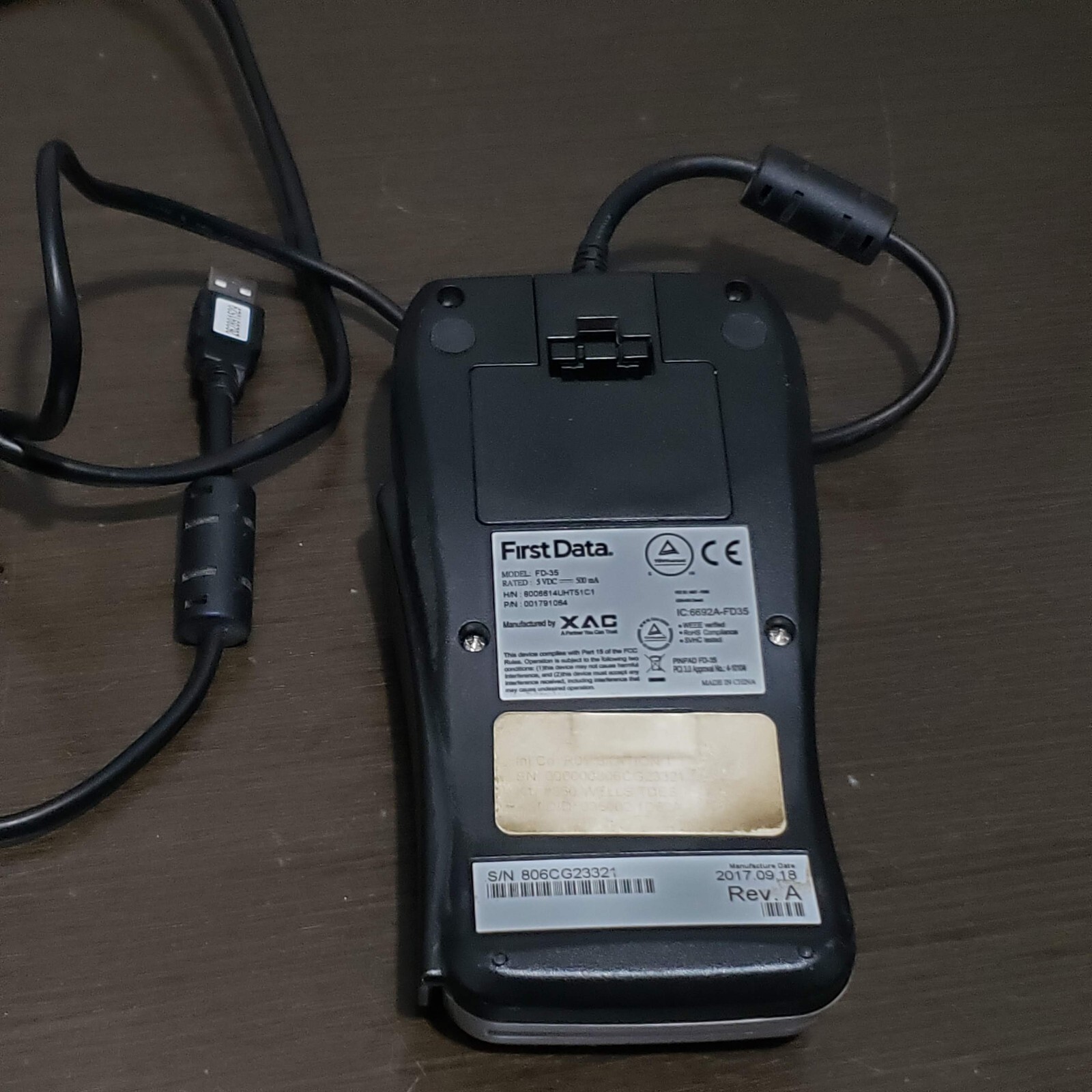 First Data FD35 Credit Card Reader