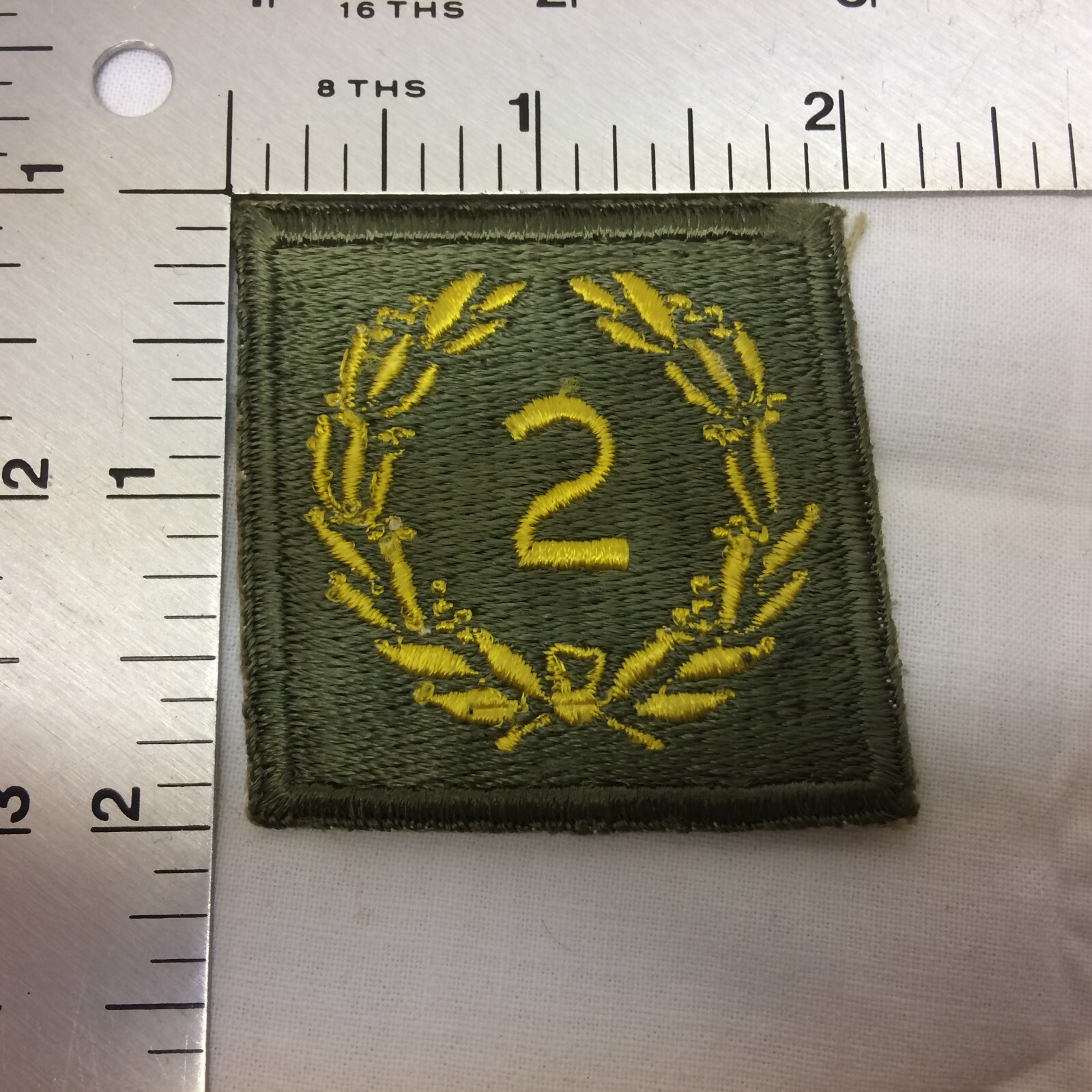 Vintage Military Patch Army Meritorious Unit Award 2 Olive Variant 2nd