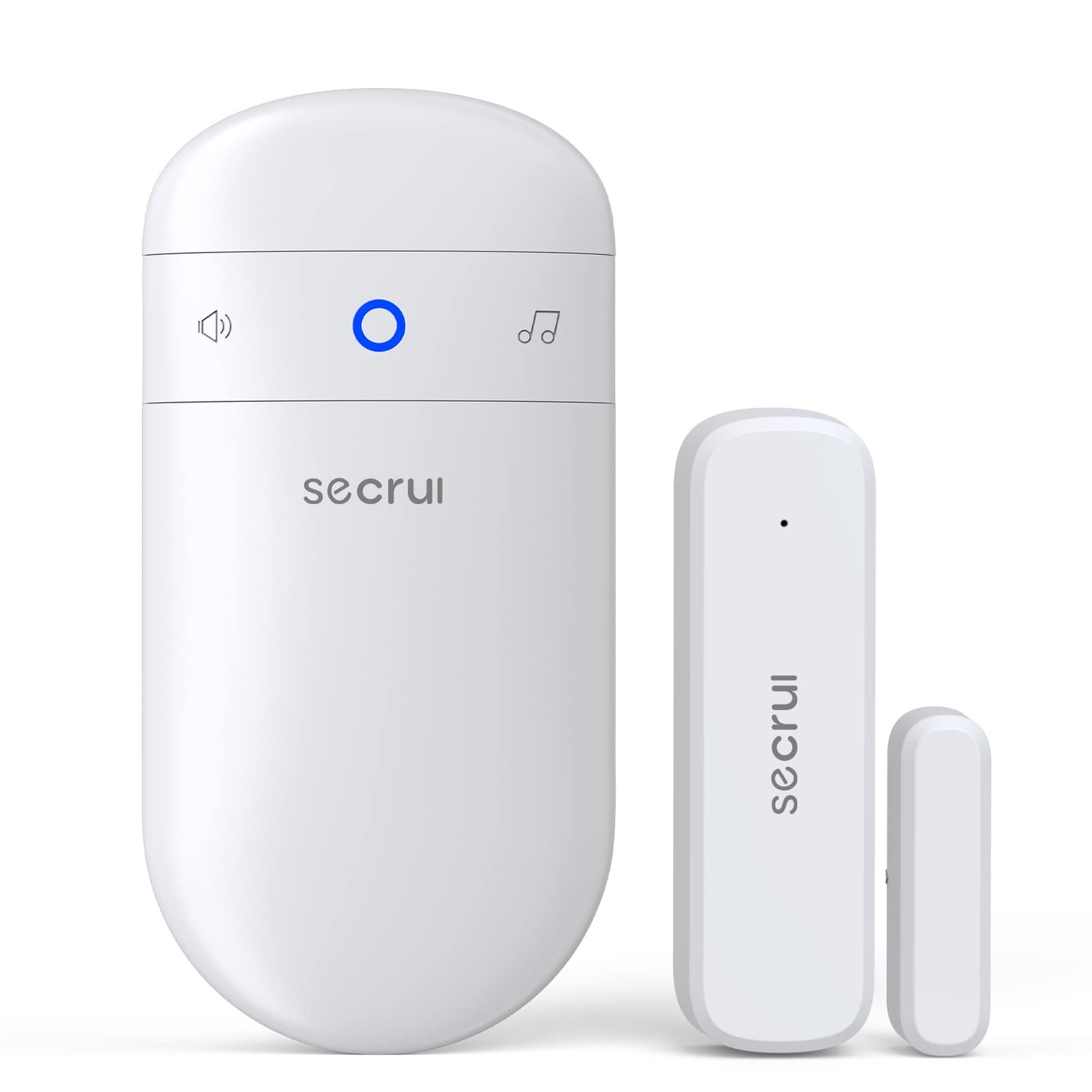 Door Chime When Opens, Opened Alarm for 1 Receiver+1 Sensor, White