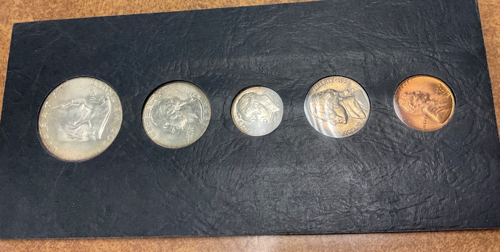 1954-D US Mint Silver Set of 5 Brilliant Uncirculated .