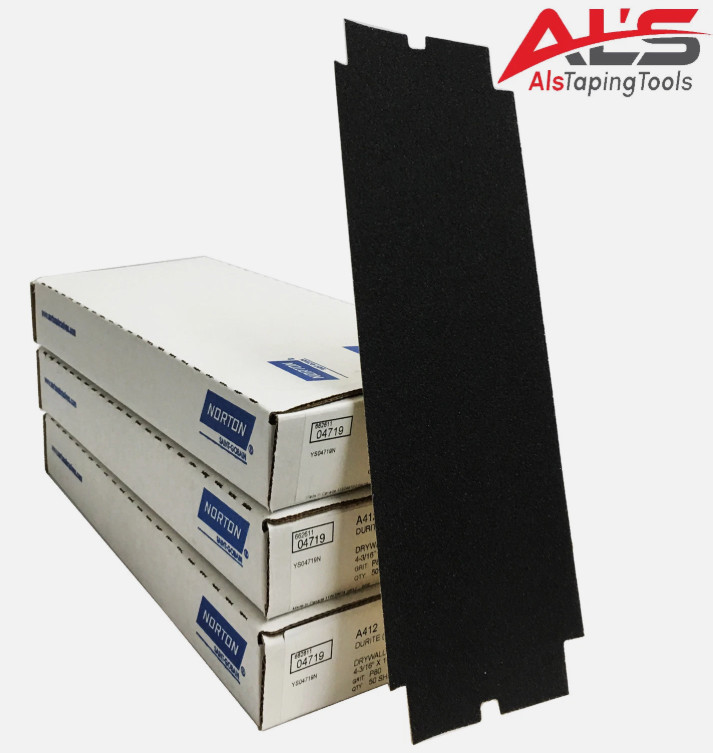 Norton Abrasives Drywall Pole Sander Paper 120 Grit (150 Sheets)