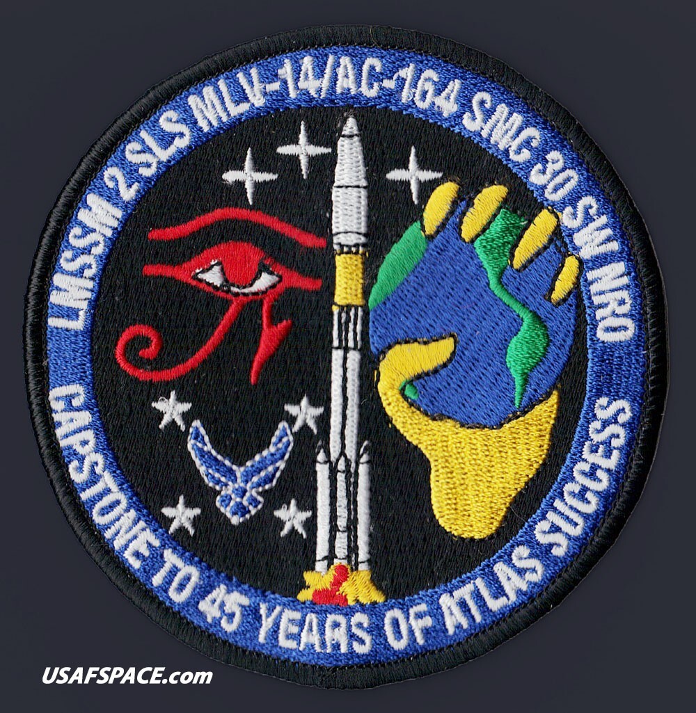 NROL-18-MLV 14/AC 164 -ATLAS-2 SLS-30 SW-USAF Classified SATELLITE Launch PATCH