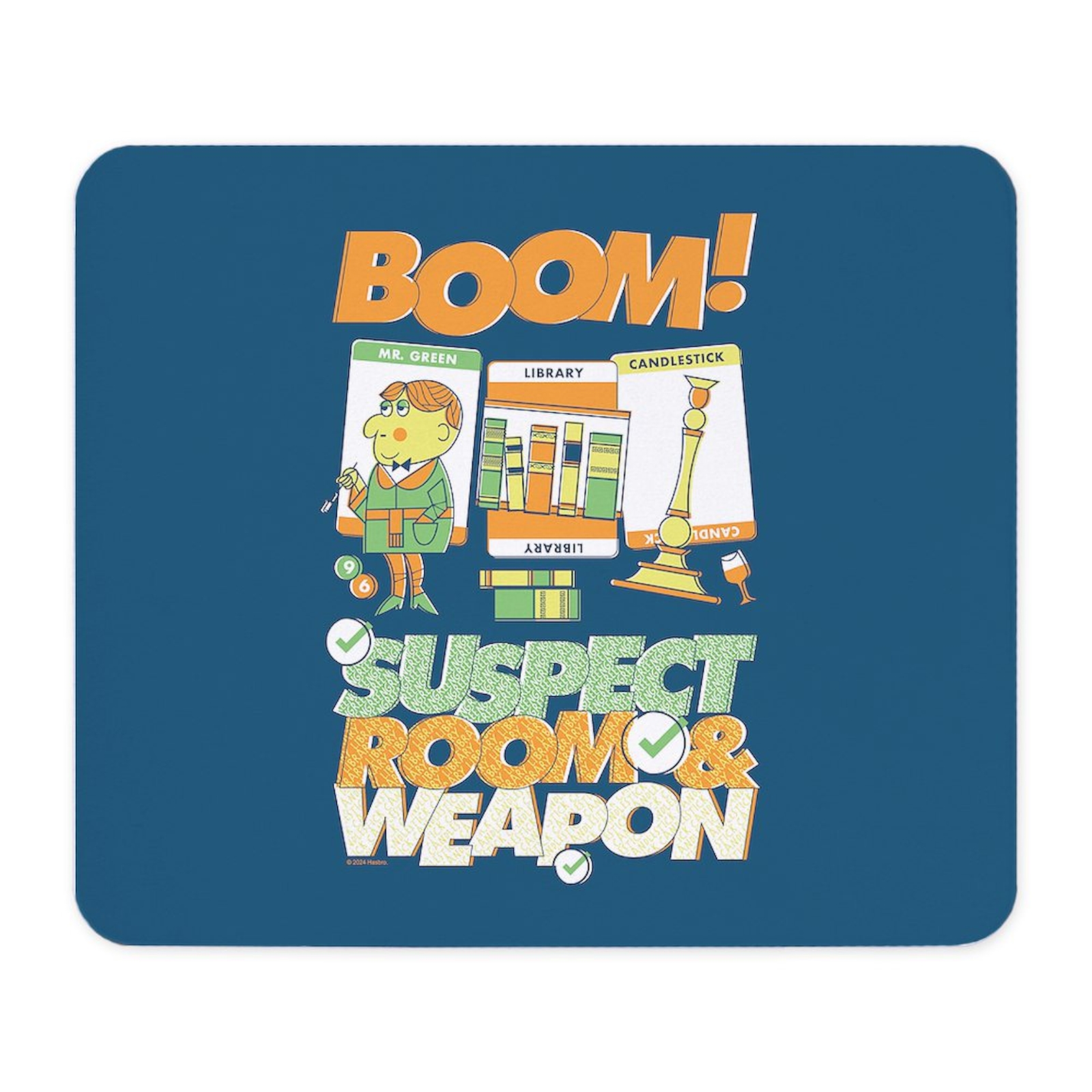 CafePress Clue Boom! Non-slip Rubber Mousepad, Gaming Mouse Pad (1203405416)