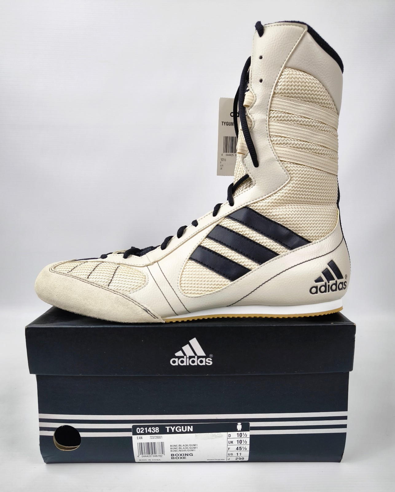 Adidas Tygun Boxing Boots 2003 UK 8-10.5 Boxing Shoes 021438 New and Unworn
