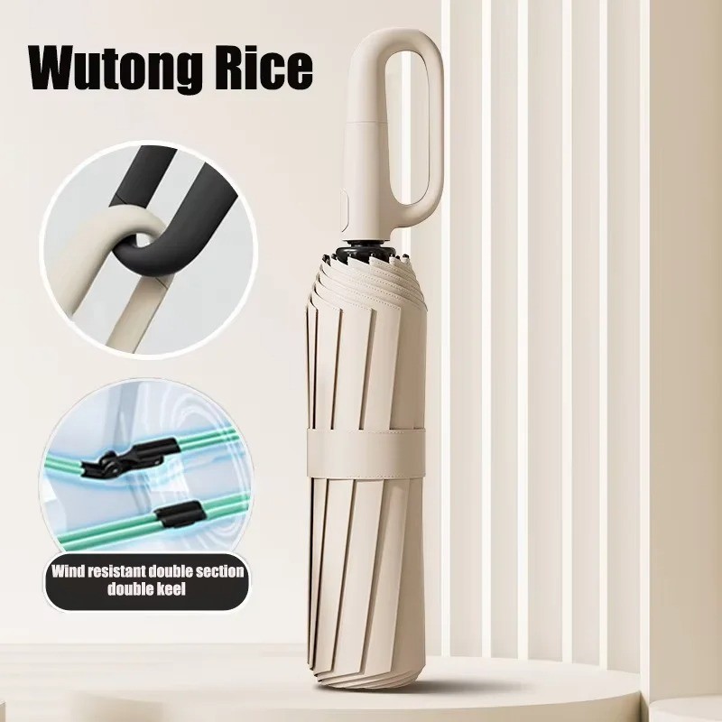 Extra-large reinforced UV-resistant windproof rainproof fully automatic rotating