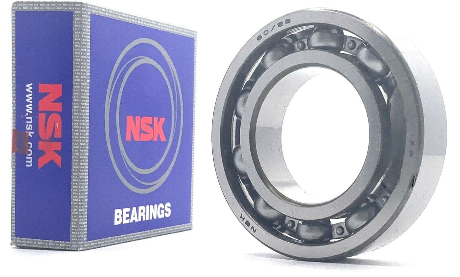 NSK 60/28 JAPAN DEEP GROOVE BALL BEARING OPEN, NO SEALS 28x52x12mm