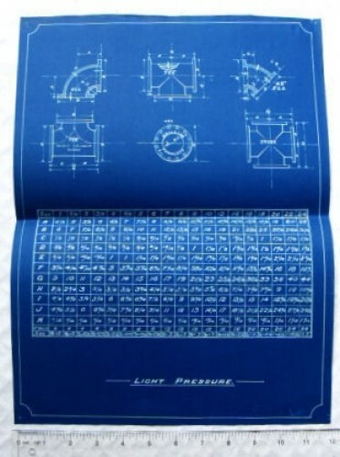 Original drawing Light Pressure, drilling, ell, tee, cross