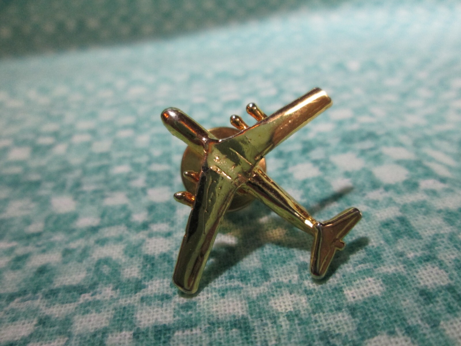 Commercial Jet Airliner Vintage Tie Tack Lapel Pin - Passenger Aircraft -/ 2K