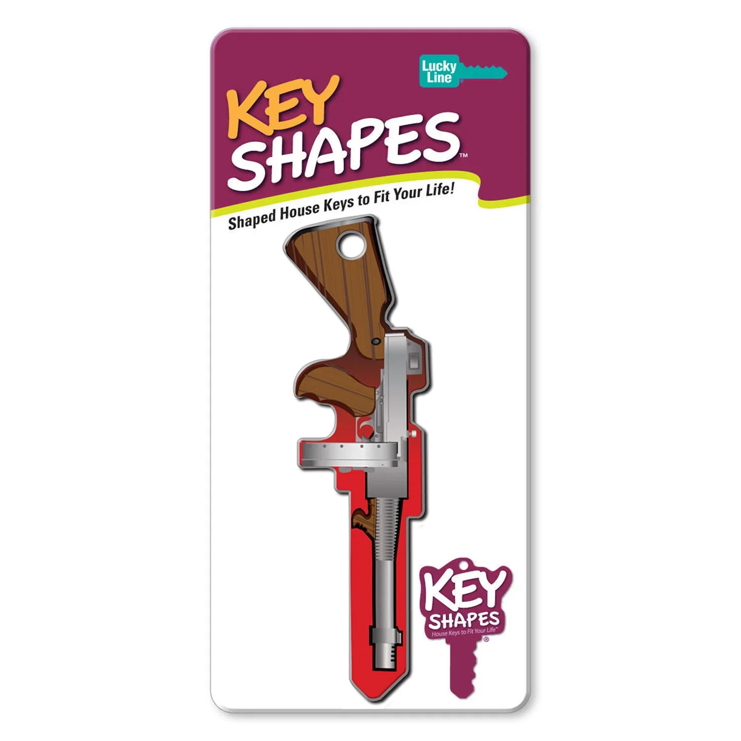 LUCKY LINE B139K MACHINE GUN KWIKSET KW1 KEYWAY HOUSE KEY SHAPES
