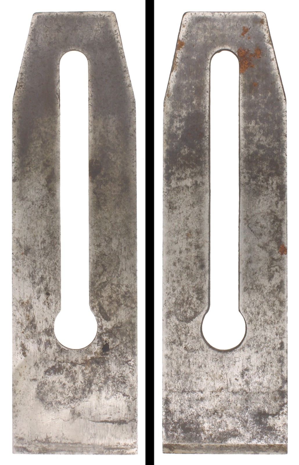 Early Stanley Plane Iron for No. 4 Plane - Two Inch- Pat. '92 T.M.- mjdtoolparts