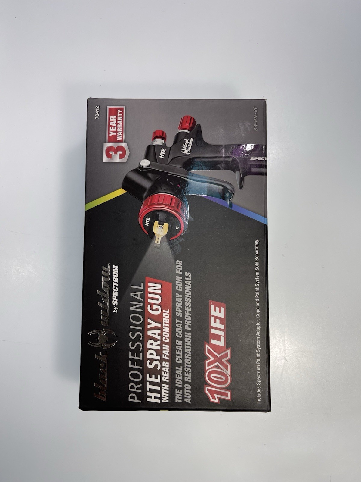 BLACK WIDOW Professional HTE Spray Gun w/Rear Fan Control #70412 🔥NEW🔥