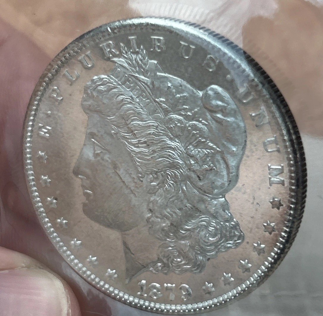 1879 S PL Morgan Dollar UNC Proof Like