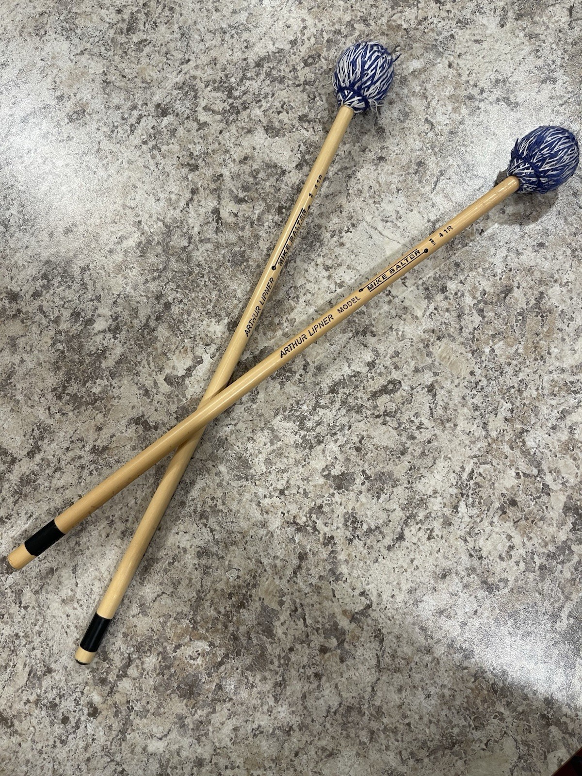 Mike Balter 41R Arthur Lipner Medium Rattan Vibraphone Mallets Vintage