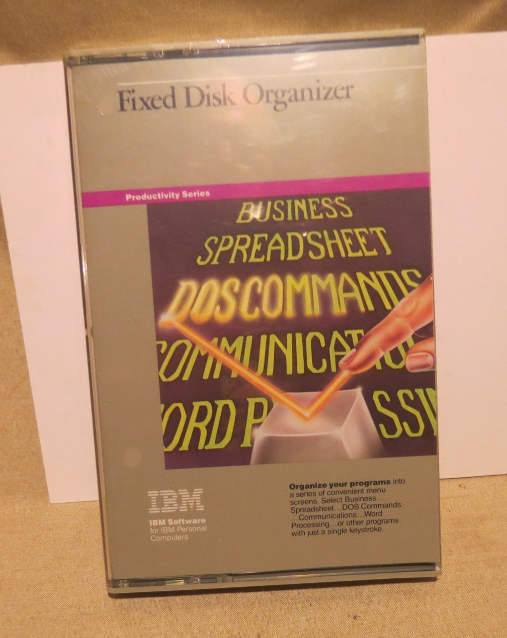 NEW SEALED Vintage OEM IBM Fixed Disk Organizer Version 1.0 (1983)