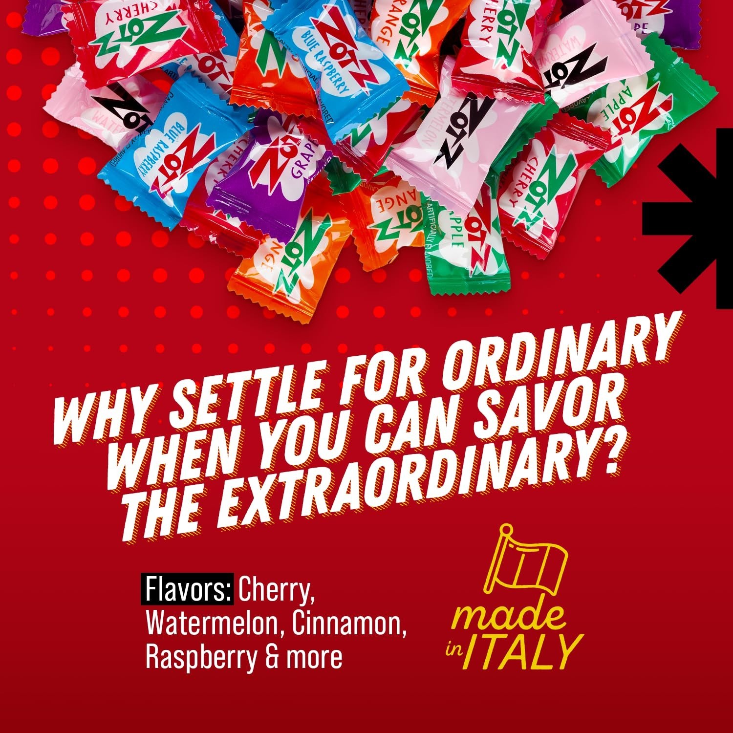 Fizzy Sour Candy Bulk - Retro Italian Hard Candy Individually Wrapped - Class...