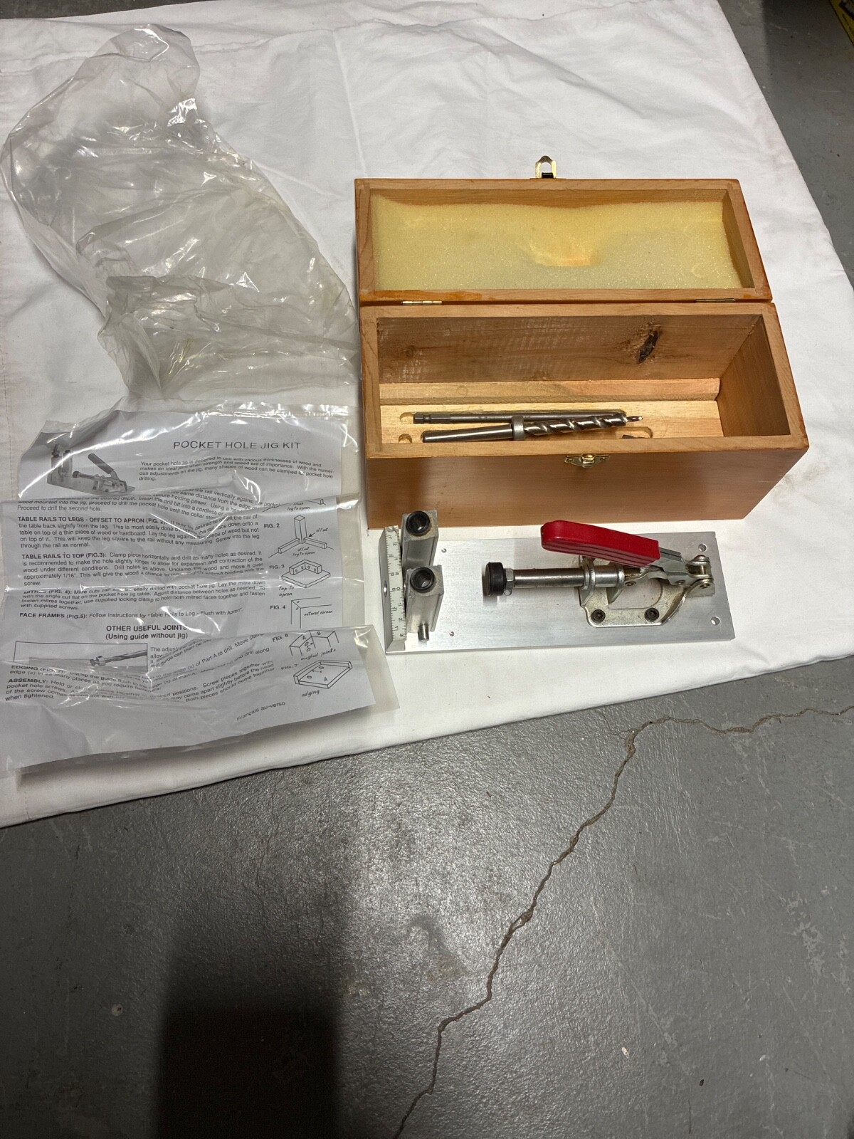 Pocket Hole Jig Kit Joinery Pocket Hole Drill Guide Jig Woodworking Dowel Jig