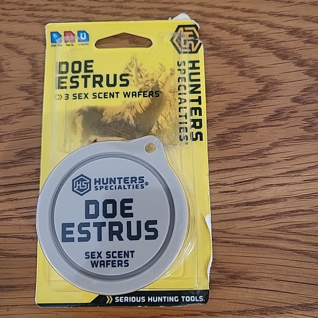 Hunters Specialties Scent Wafers Cover Scent Doe In Estrus 3 Wafers Per Pack NEW