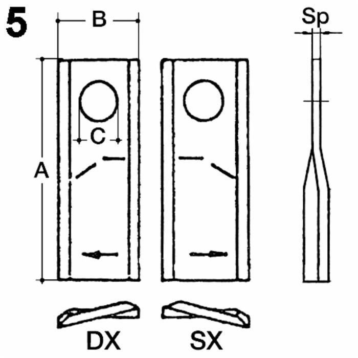 Fort 40490006 Disc Mower Blade