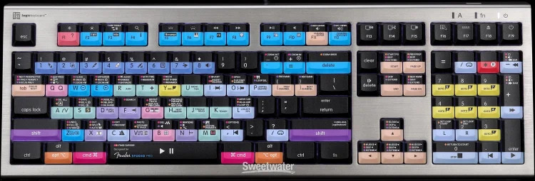 LogicKeyboard Astra 2 Backlit Keyboard for Fender Studio Pro - Mac