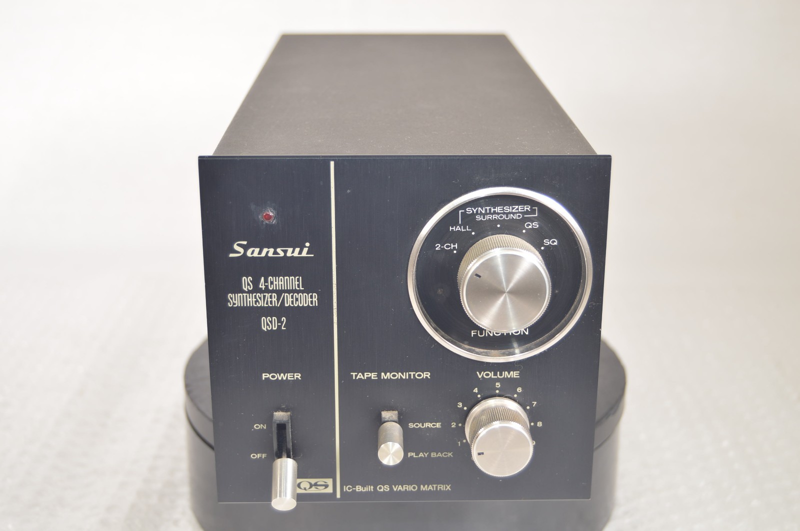Sansui QSD-2 QS 4-Channel Synthesizer/Decoder Black AC100V Tested Excellent