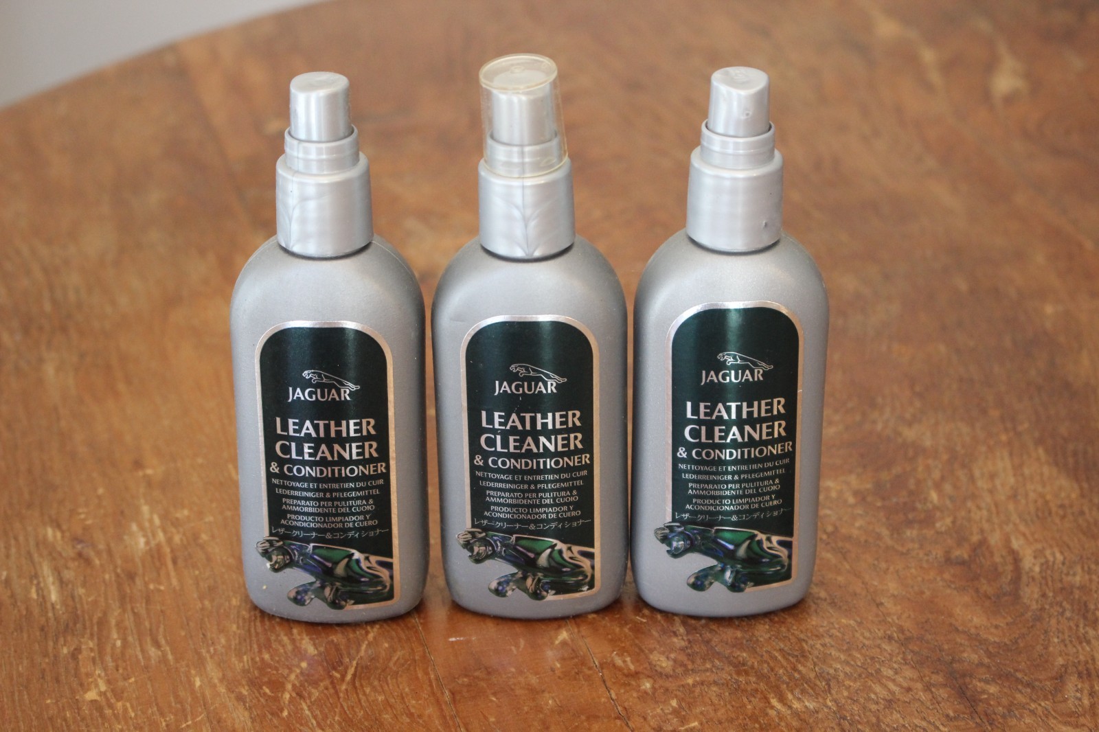 Lot of 3 Jaguar Leather Cleaner Conditioner Protectant Pump Spray OEM Original