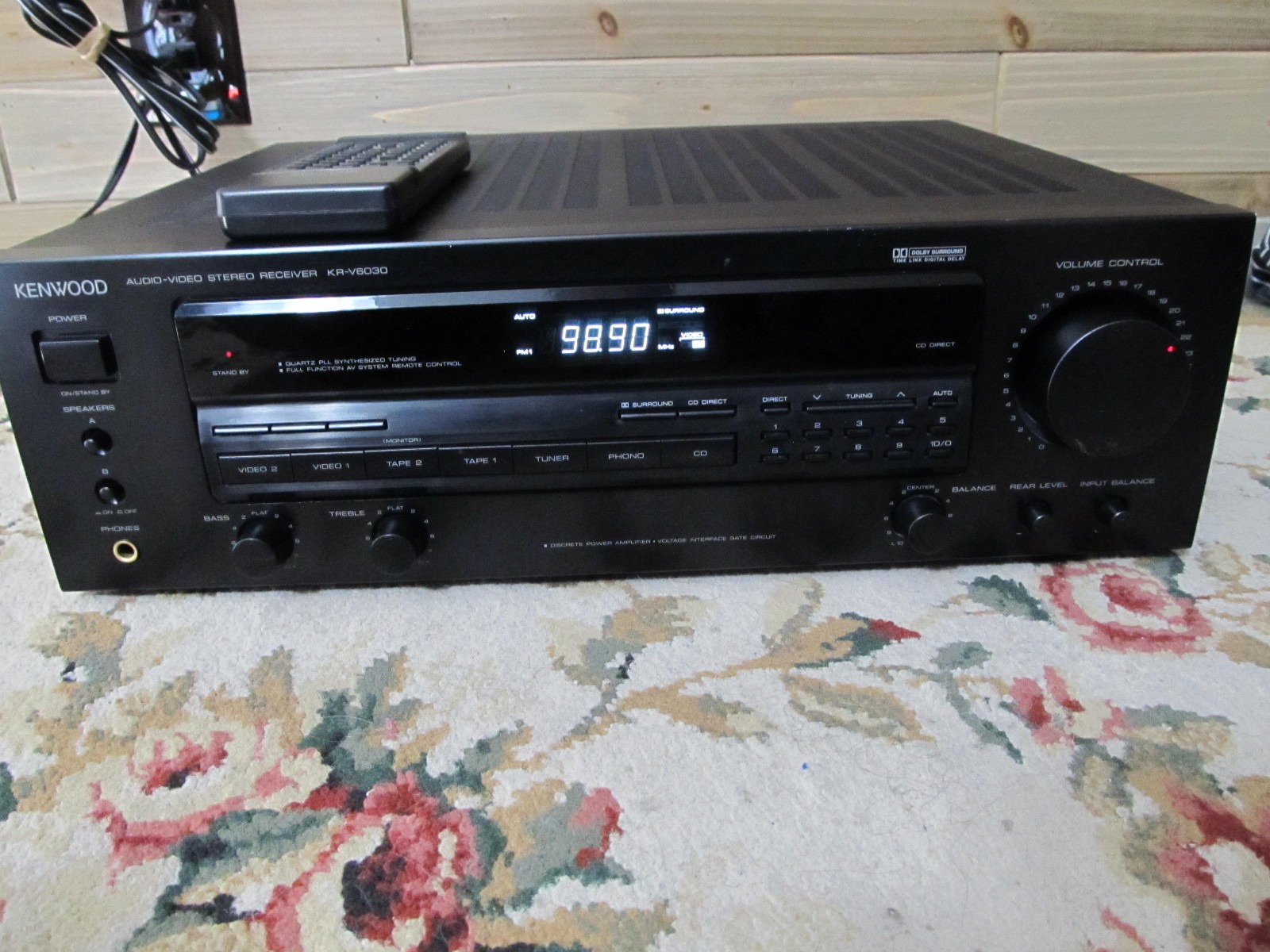 KENWOOD KR-V6030 Stereo Receiver With Remote Bundle Tested!