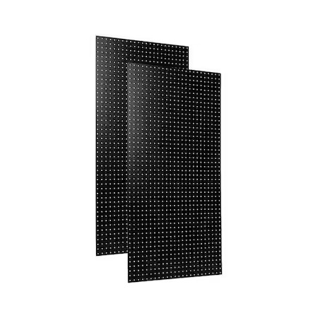 Triton Products Tpb-2Bk (2) 24 In. W X 48 In. H X 1/4 In. D Black Heavy-Duty