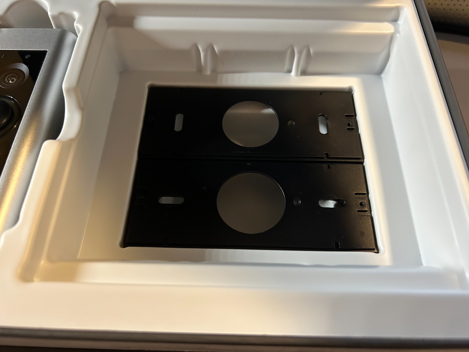 Ring video doorbell pro hardwired with a crack in button and functions as normal
