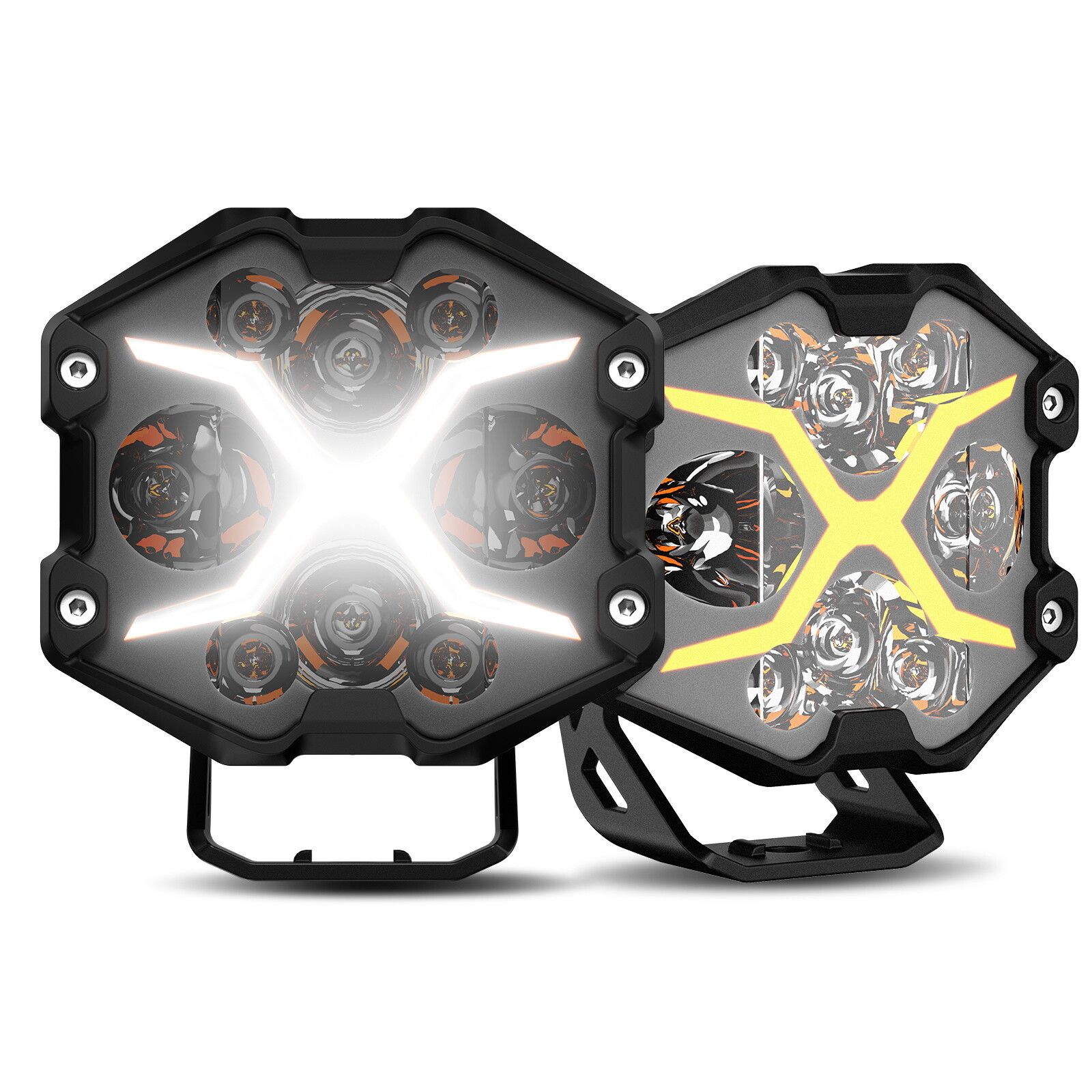 NOVSIGHT X Series 4'' LED Pod Off Road Lights 8000LM Car Truck Work Driving Lamp