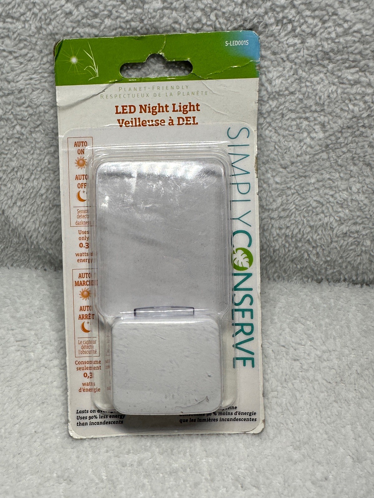 Simple Conserve LED Night Light Planet Friendly New In Pack NIP