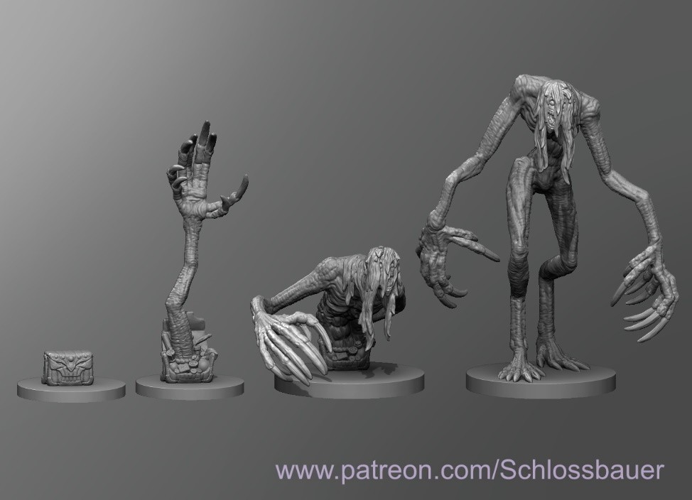 Bagman Bag Man Demon Monster Manual 28mm Scale DND D&D Miniature SB