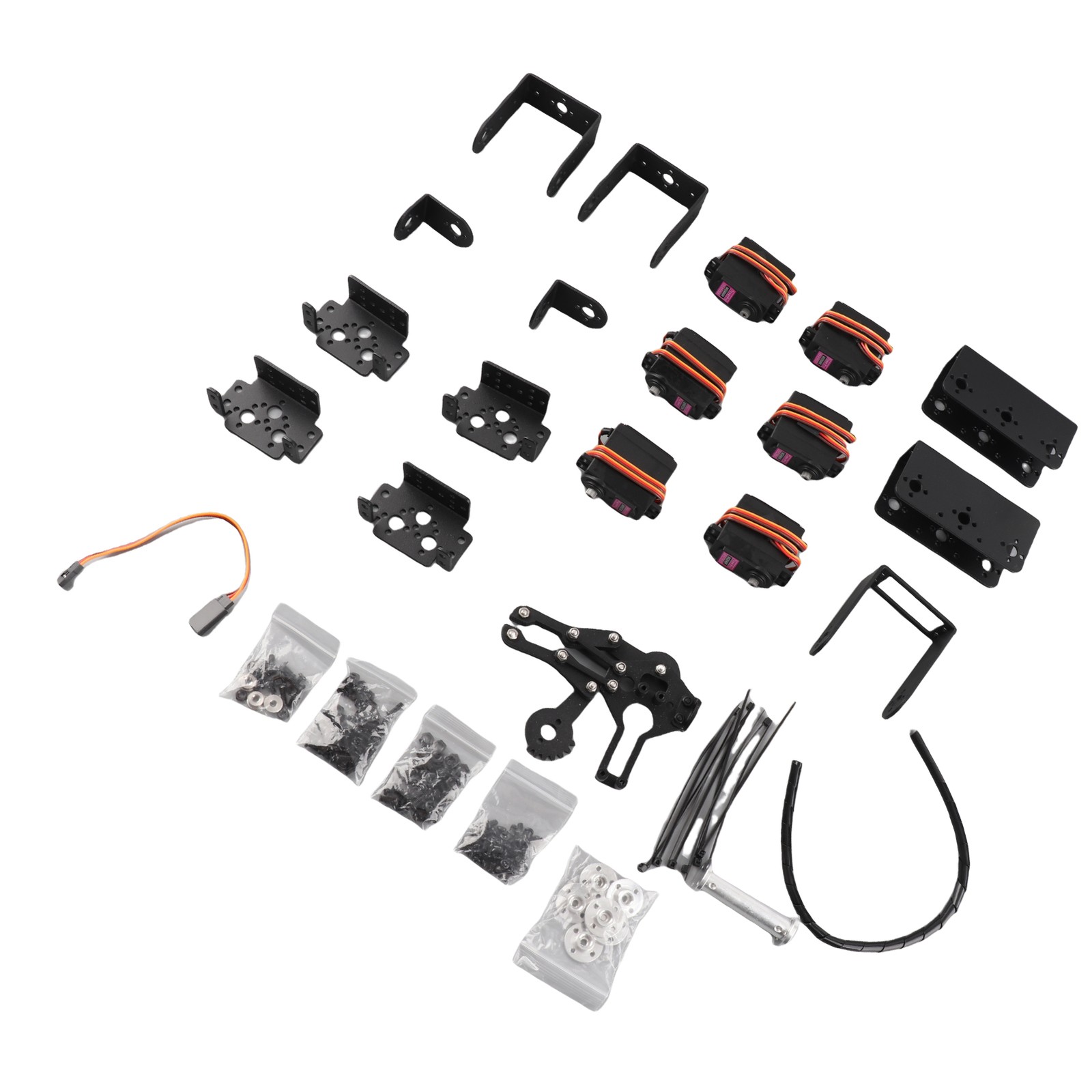 6DOF Robot Arm Clamp Claw Kit DOF Manipulator Industrial Robot Parts CAD