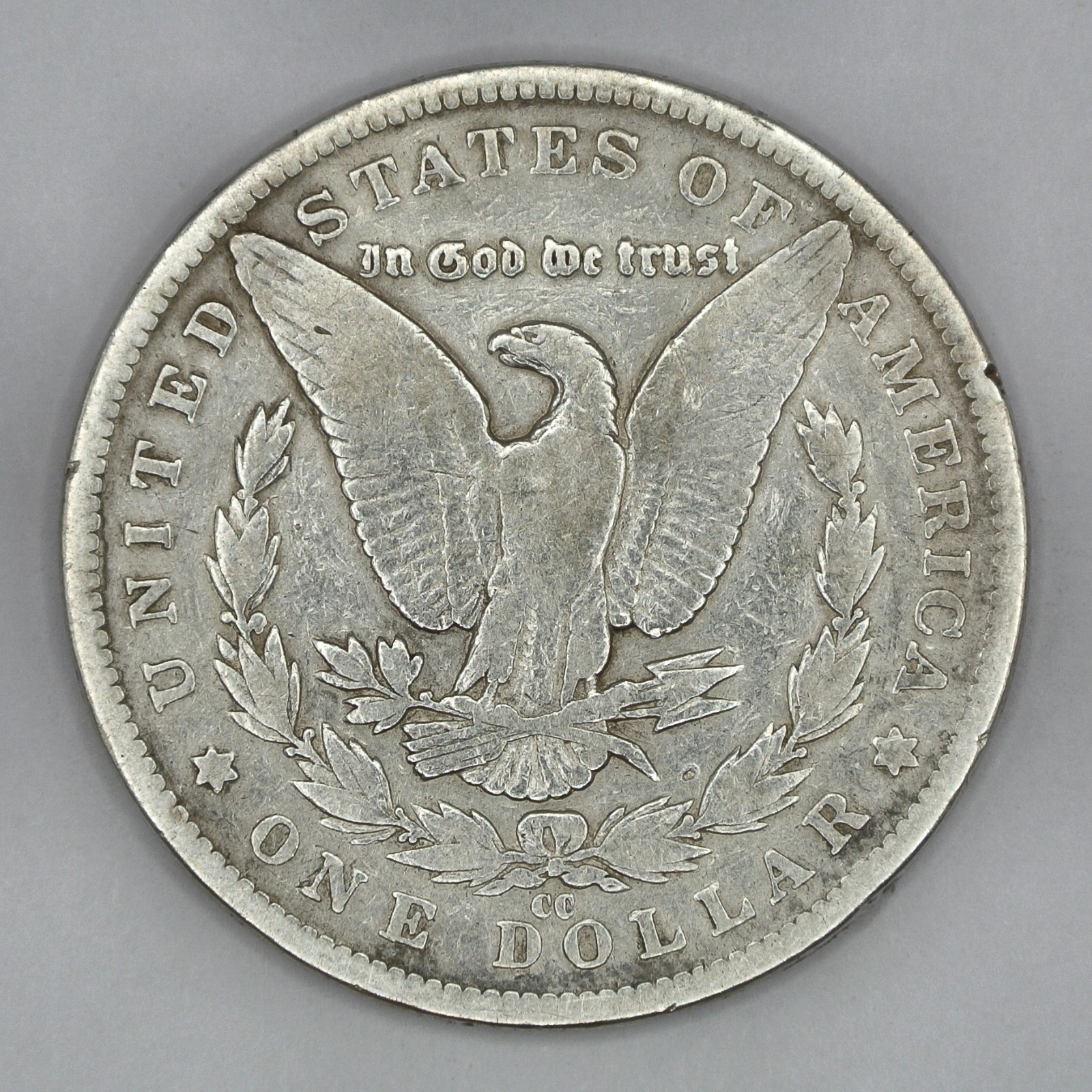 1890-CC Morgan Silver Dollar