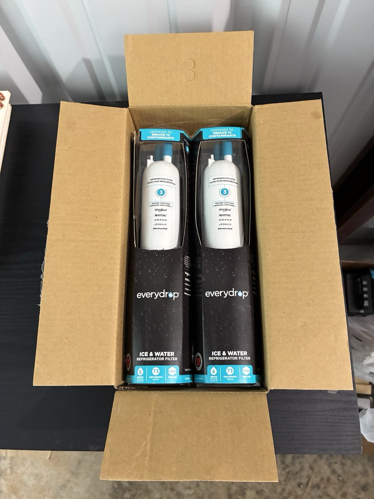 Lot of 2 Genuine EveryDrop Filter 3 EDR3RXD1 Refrigerator Water Filters New