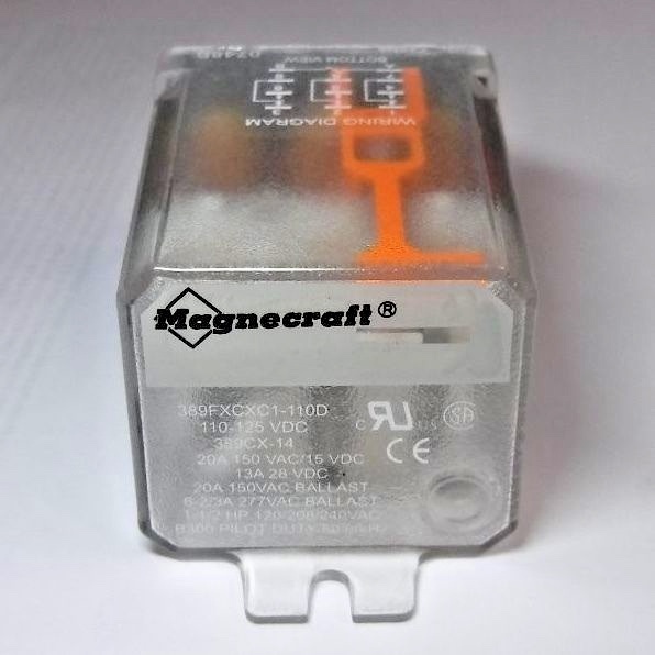 Magnecraft 389FXCXC1-110D 110-125VDC 389CX-14 relay