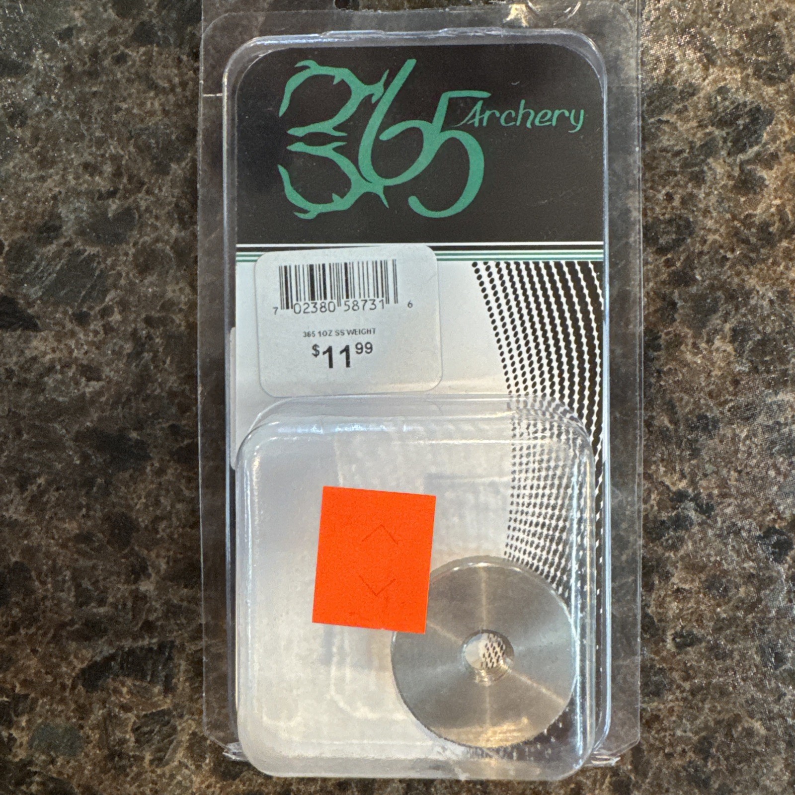 365 Archery 1oz Stainless Steel Stabilizer Weight
