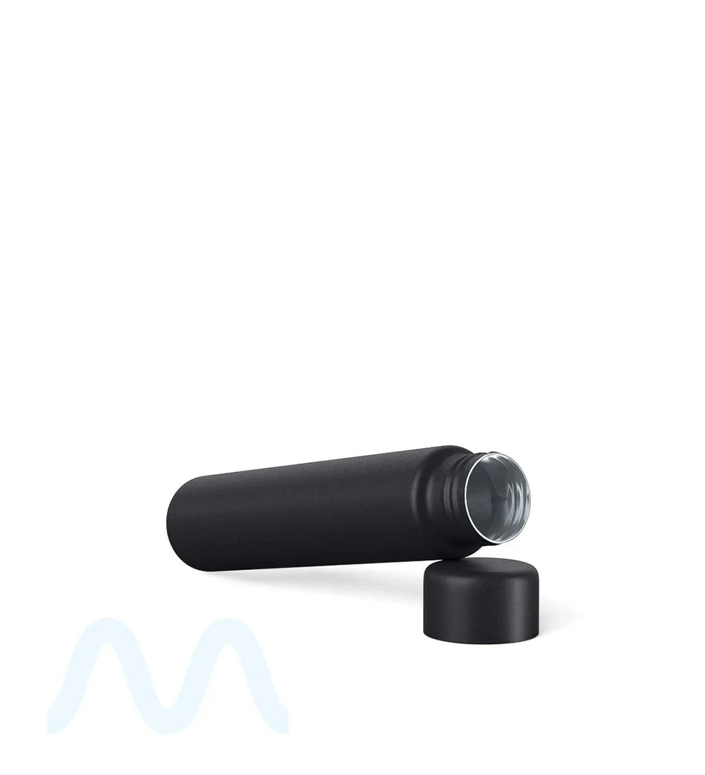 20PC | 116mm Metal Push & Turn Screw On Tubes - Tamper Resistant (Black)