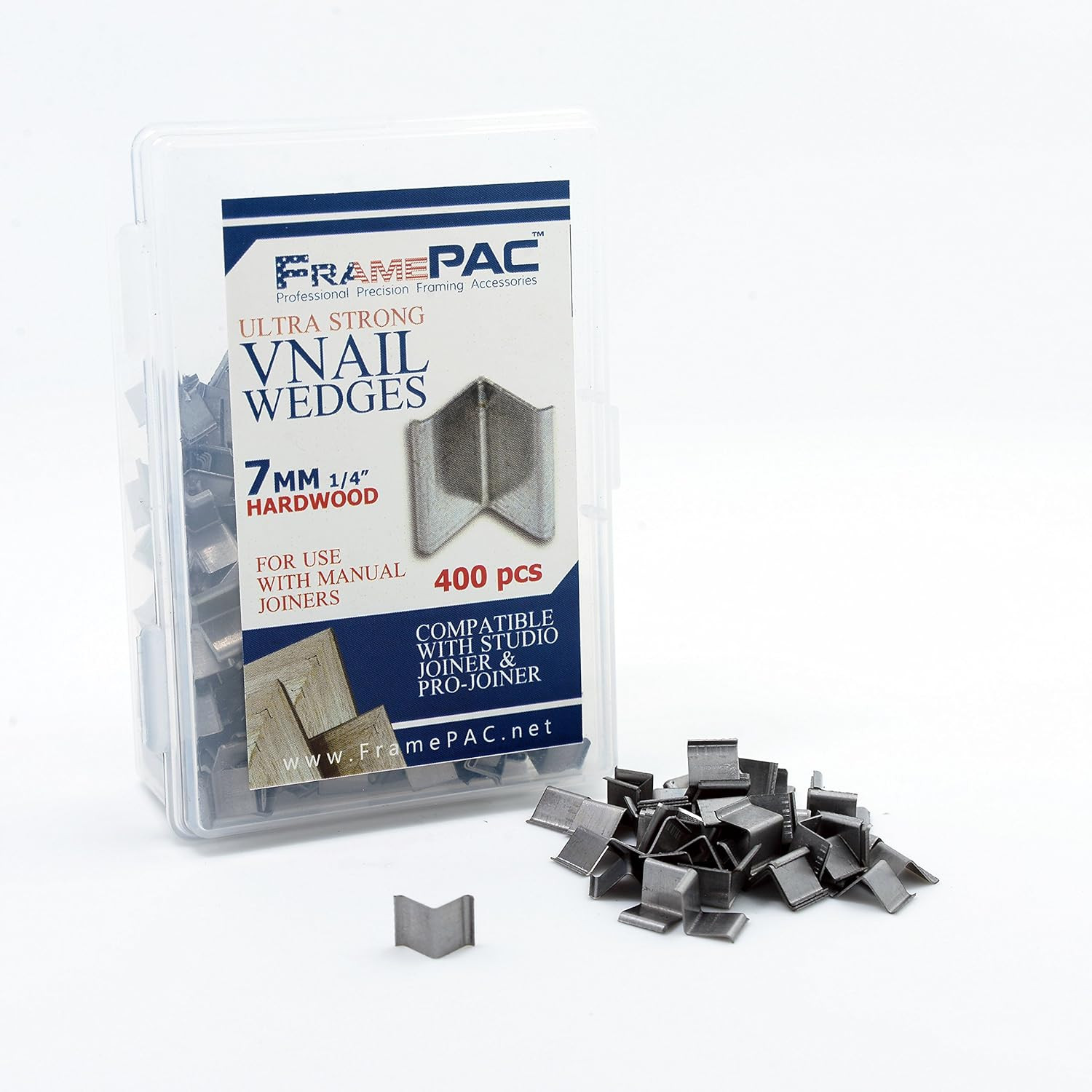 V Nails for Picture Frames 7Mm (1/4 Inch) - 400 Pack, Loose