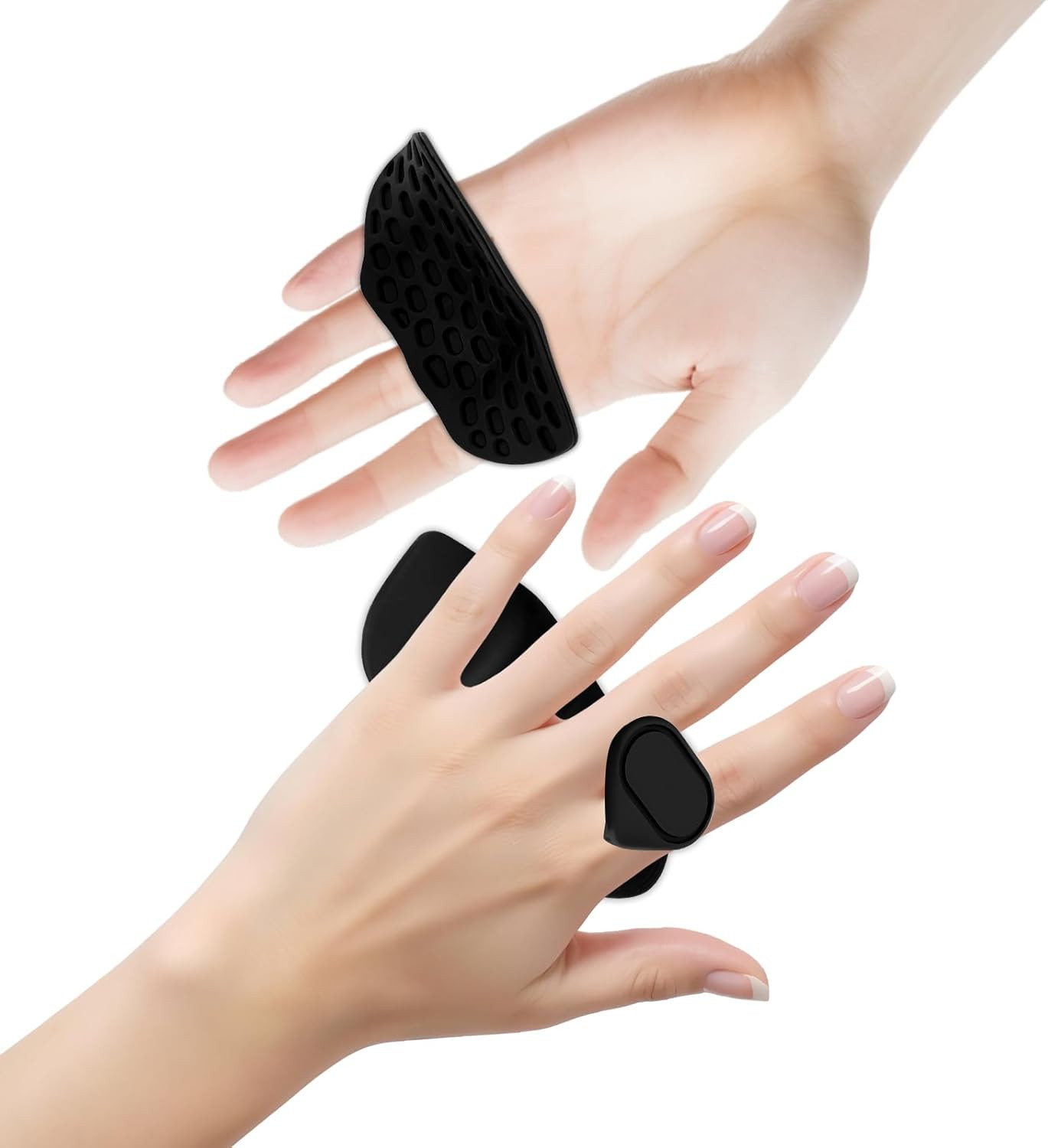 Silicone Gym Hand Grips - Workout Gloves Alternative for Weightlifting, Pull-Ups