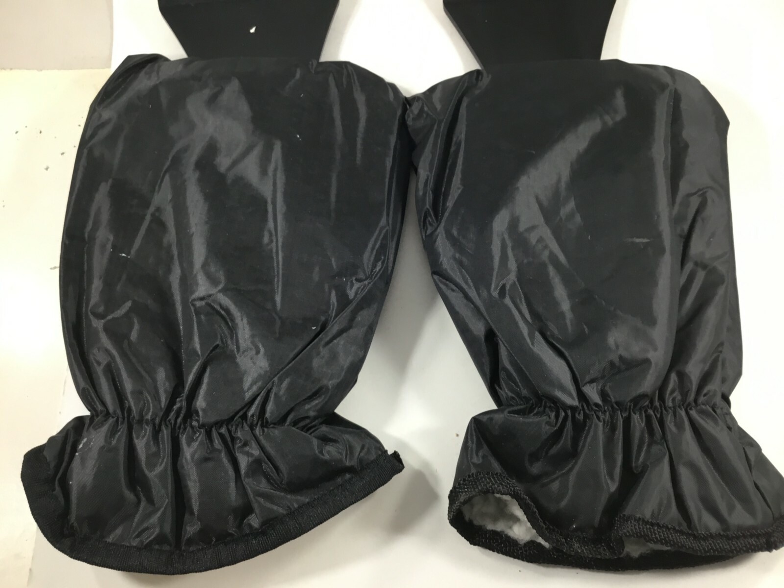 Black Ice Scraper Mitt Lined Fleece Car Snow Ice Windshield New