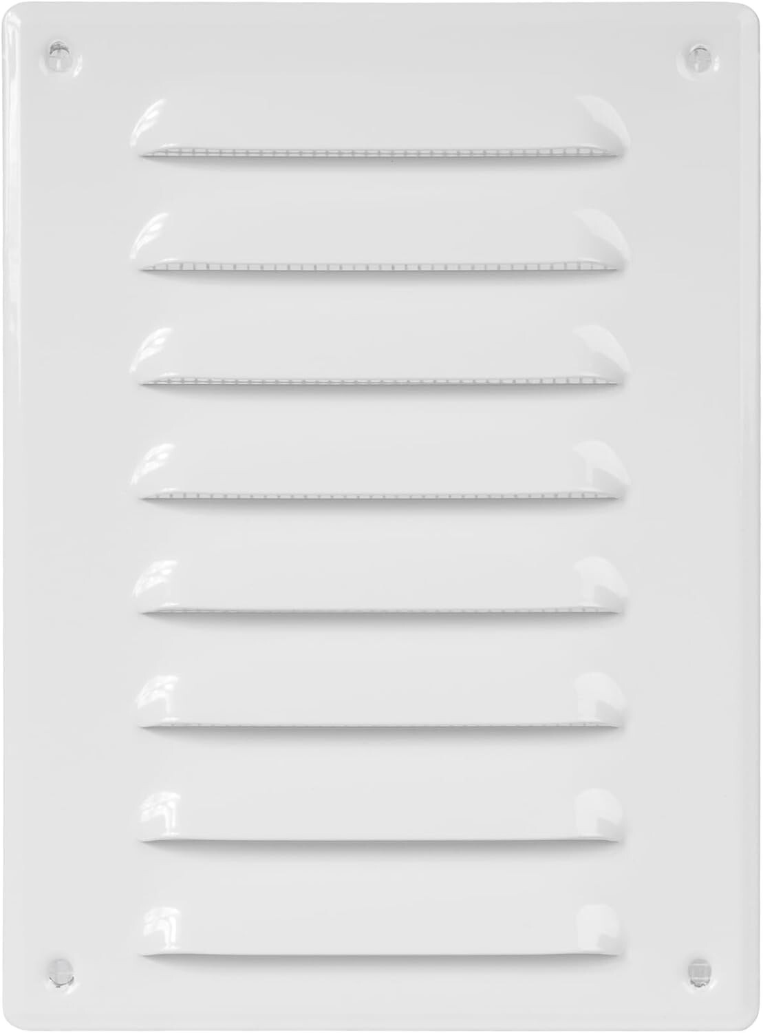 EUROPLAST Metal System Steel Air Vent Cover Mesh Back 5.5" x 7.5" White NEW