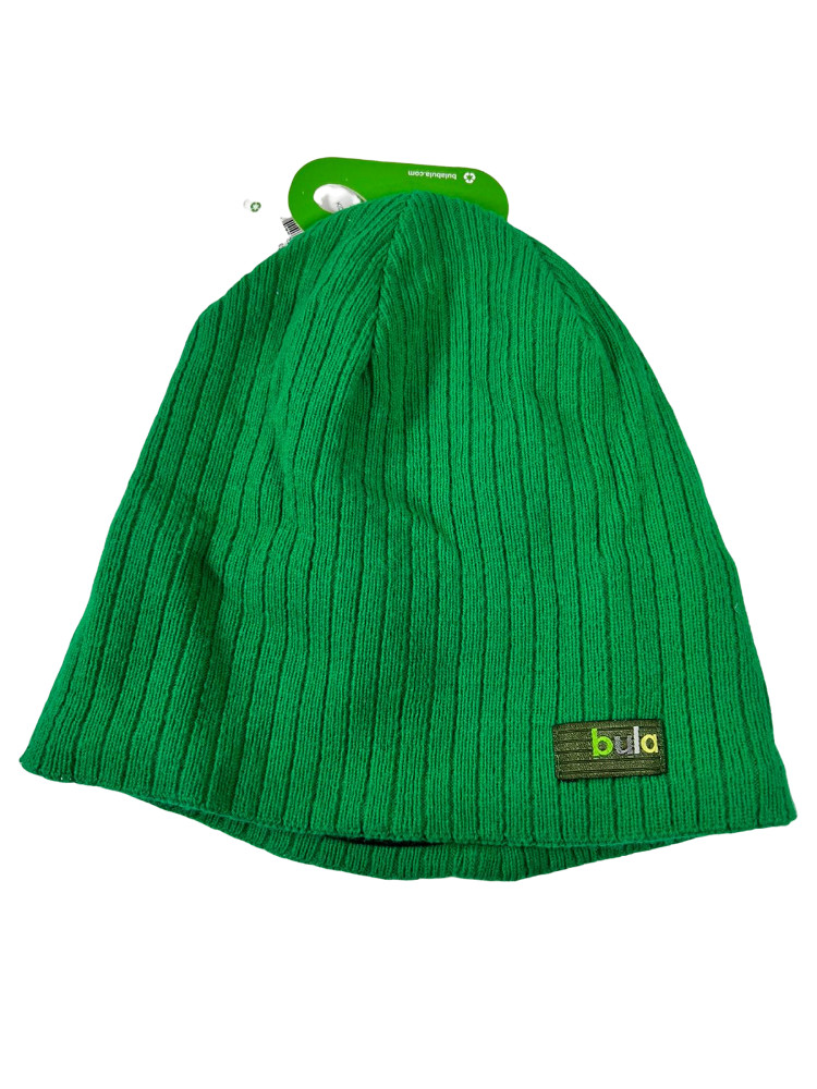BULA Kids' Basic Beanie Solid Green - One Size