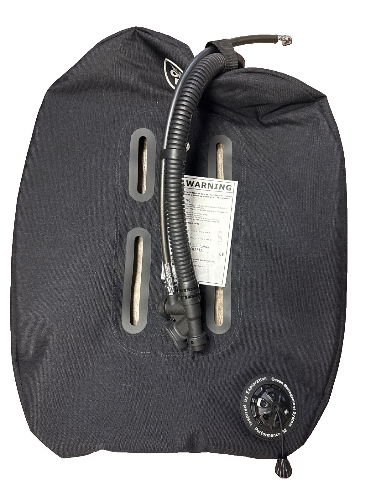 OMS Performance Mono Wing 32# lift single tank Miami Black, 0544