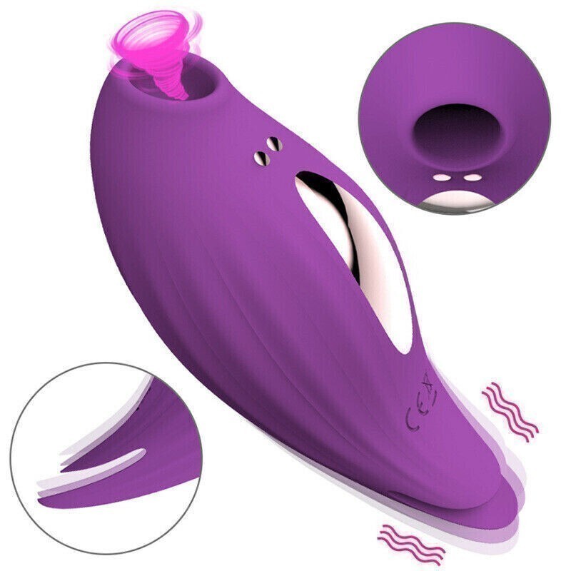 Women-G-Spot-Oral-Sucking-Clit-Nipple-Flirting-Vibrator-Dildo-Toys-Portable