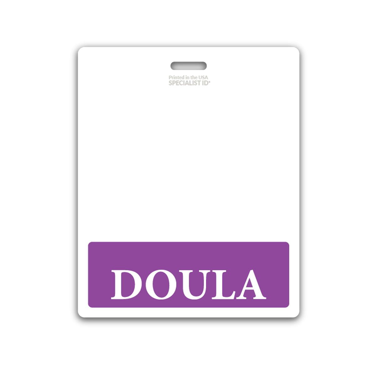 Doula Badge Buddy Oversized Horizontal Extra Long ID Badge Backer for Doulas