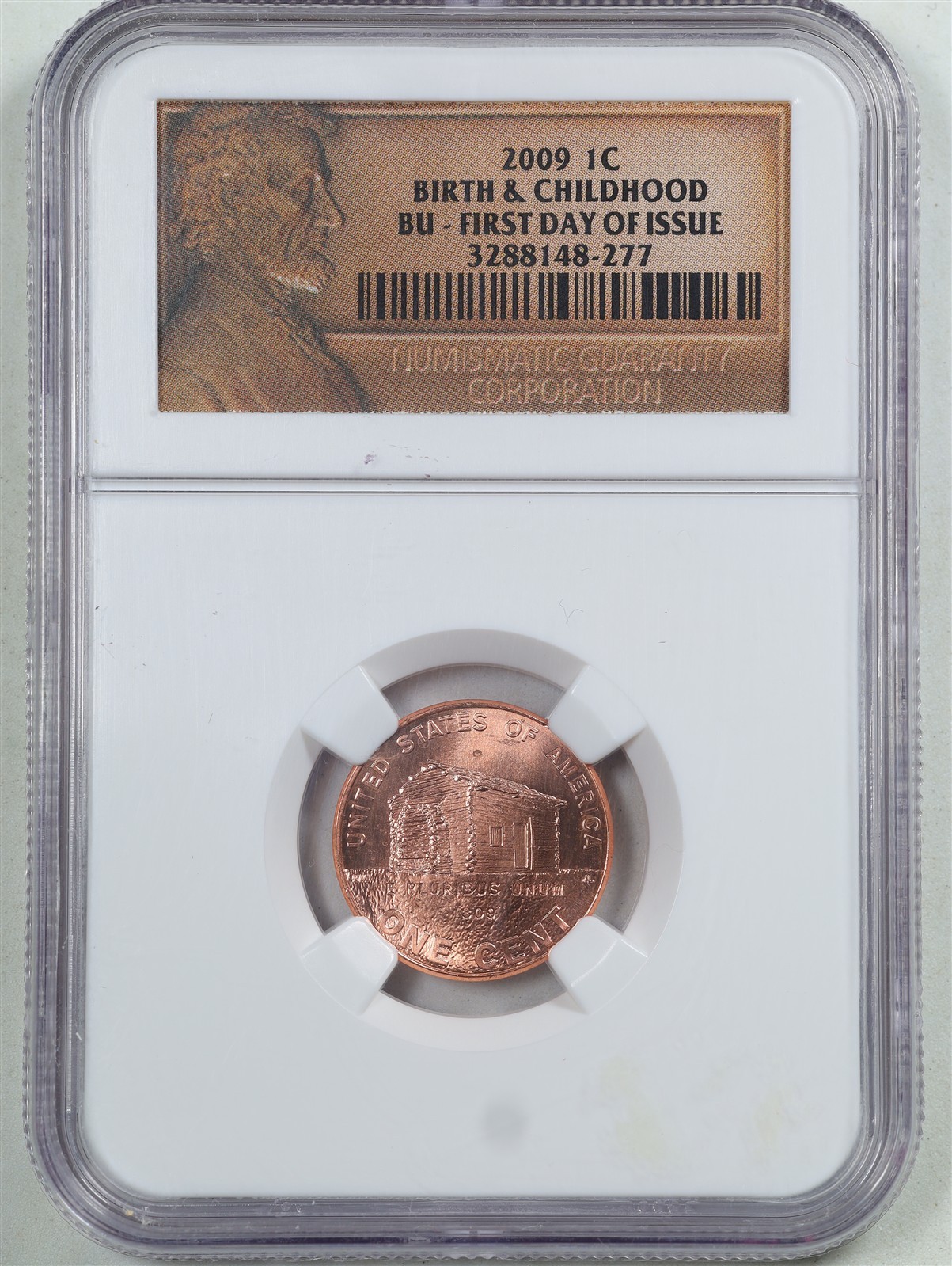 2009 1C Lincoln Bicentennial Birth & Childhood Cent BU Condition NGC 3288148-277