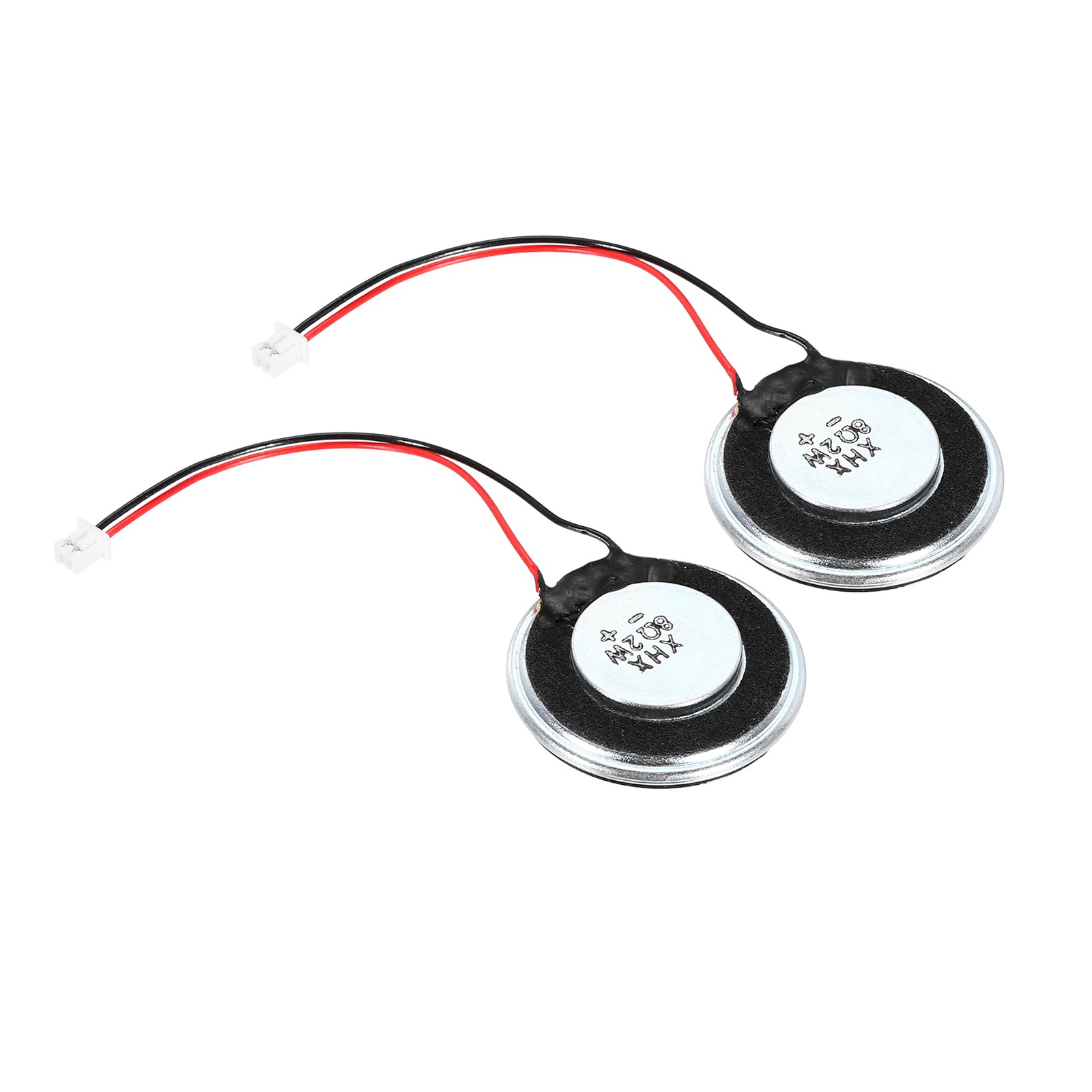 2 Pcs 2W 8 Ohm Metal Shell Round Internal Magnet Speaker with 60mm Terminal Wire