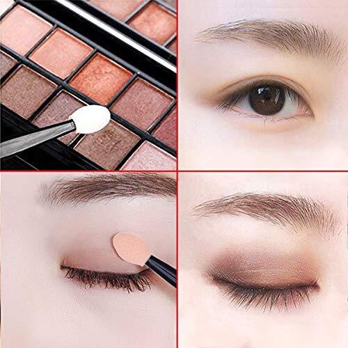 30 Pack Disposable Eyeshadow Brush, Double Ended Sponge Eye Shadow Applicator