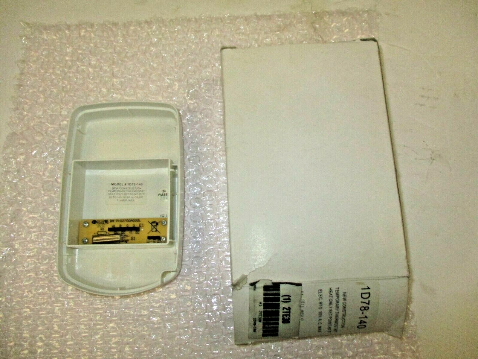 WHITE RODGERS NEW CONSTRUCTION THERMOSTAT 1D78-140