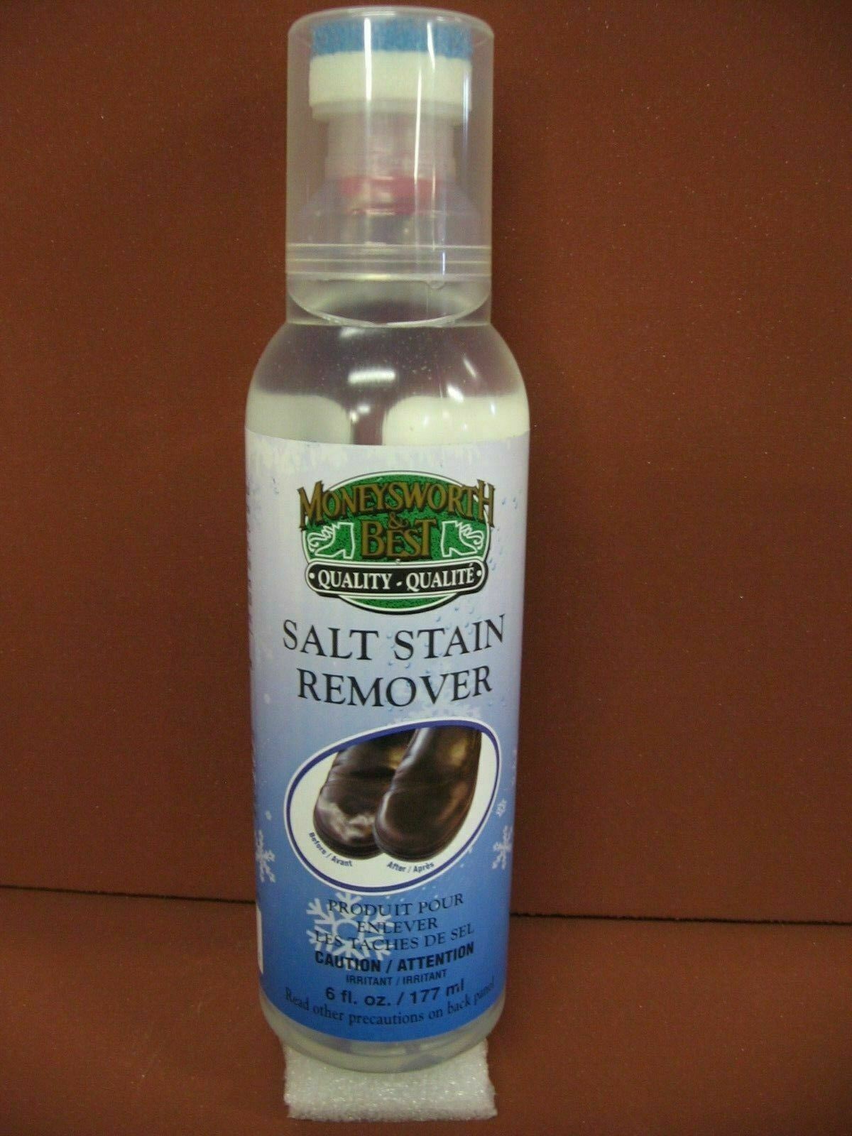Salt Stain Remover -for Suede & Leather Applicator/scrubber top - Shoe DeSalter